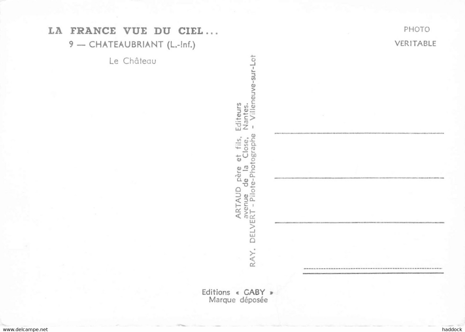 CHATEAUBRIANT : LA FRANCE VUE DU CIEL - LE CHATEAU - Châteaubriant