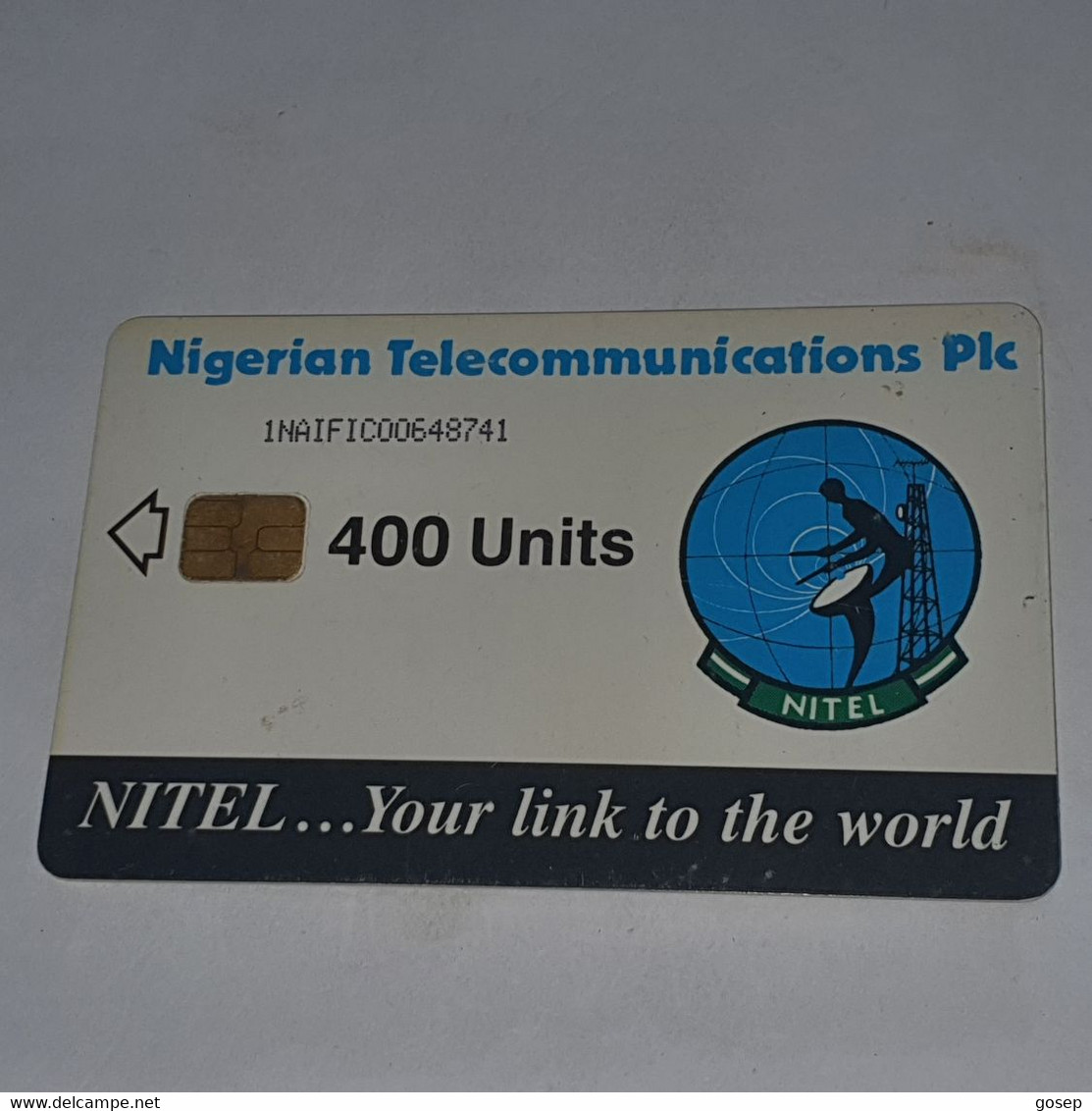 NIGERIA-(NG-NIT-0023)-earth Station 400-(4)-(400units)-(1NAIFIC00648741)-used Card+1card Prepiad Free - Nigeria