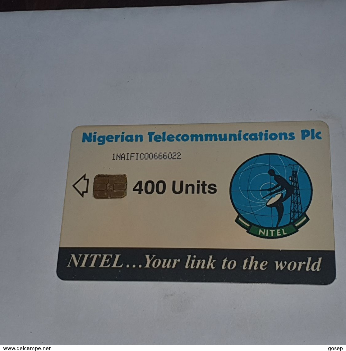 NIGERIA-(NG-NIT-0023/a)-earth Station 400-(5)-(400units)-(1NAIFIC00666022)-used Card+1card Prepiad Free - Nigeria