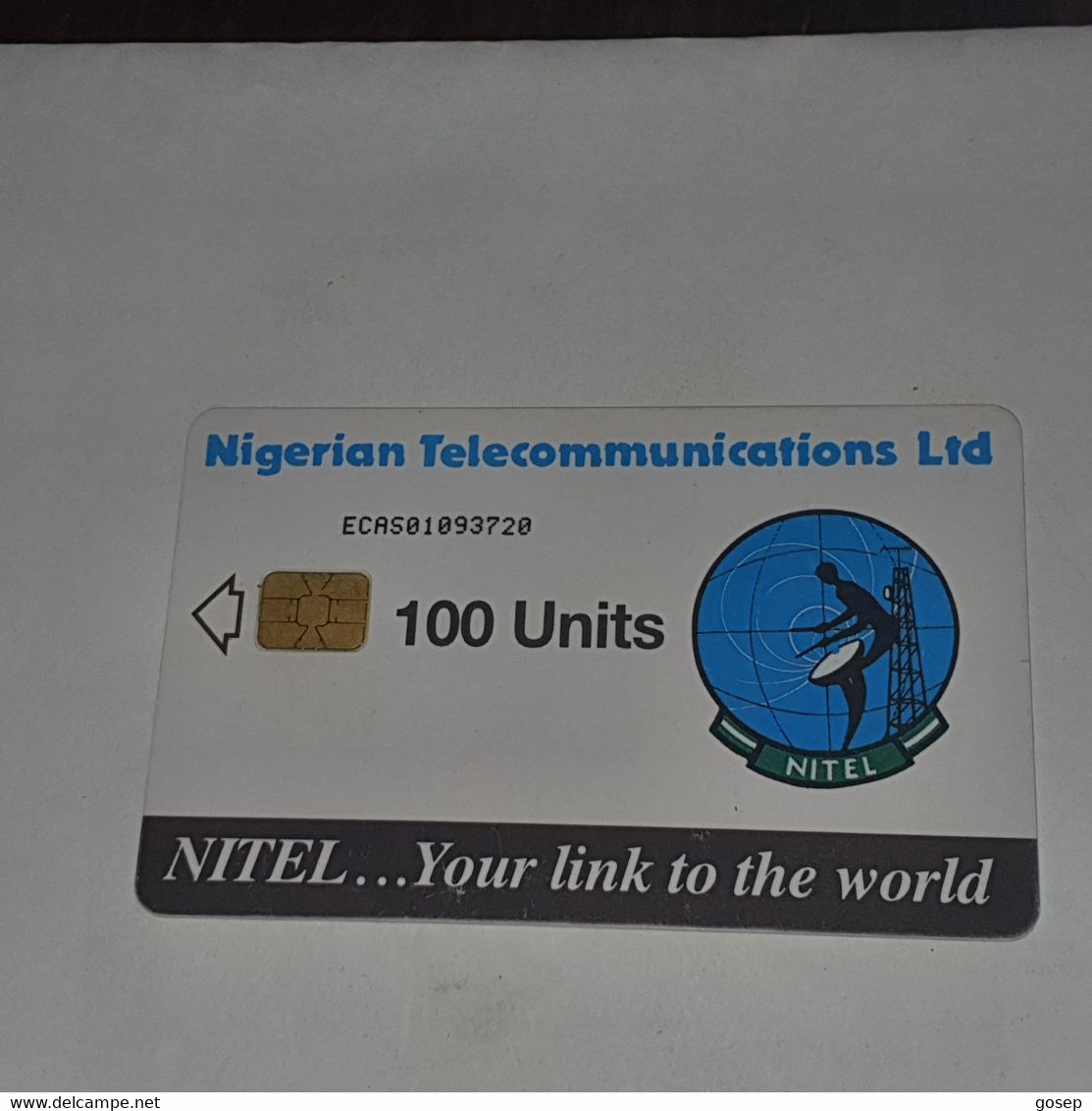 NIGERIA-(NG-NIT-0034)-earth Station 100-(10)-(100units)-(ECAS01093720)-used Card+1card Prepiad Free - Nigeria
