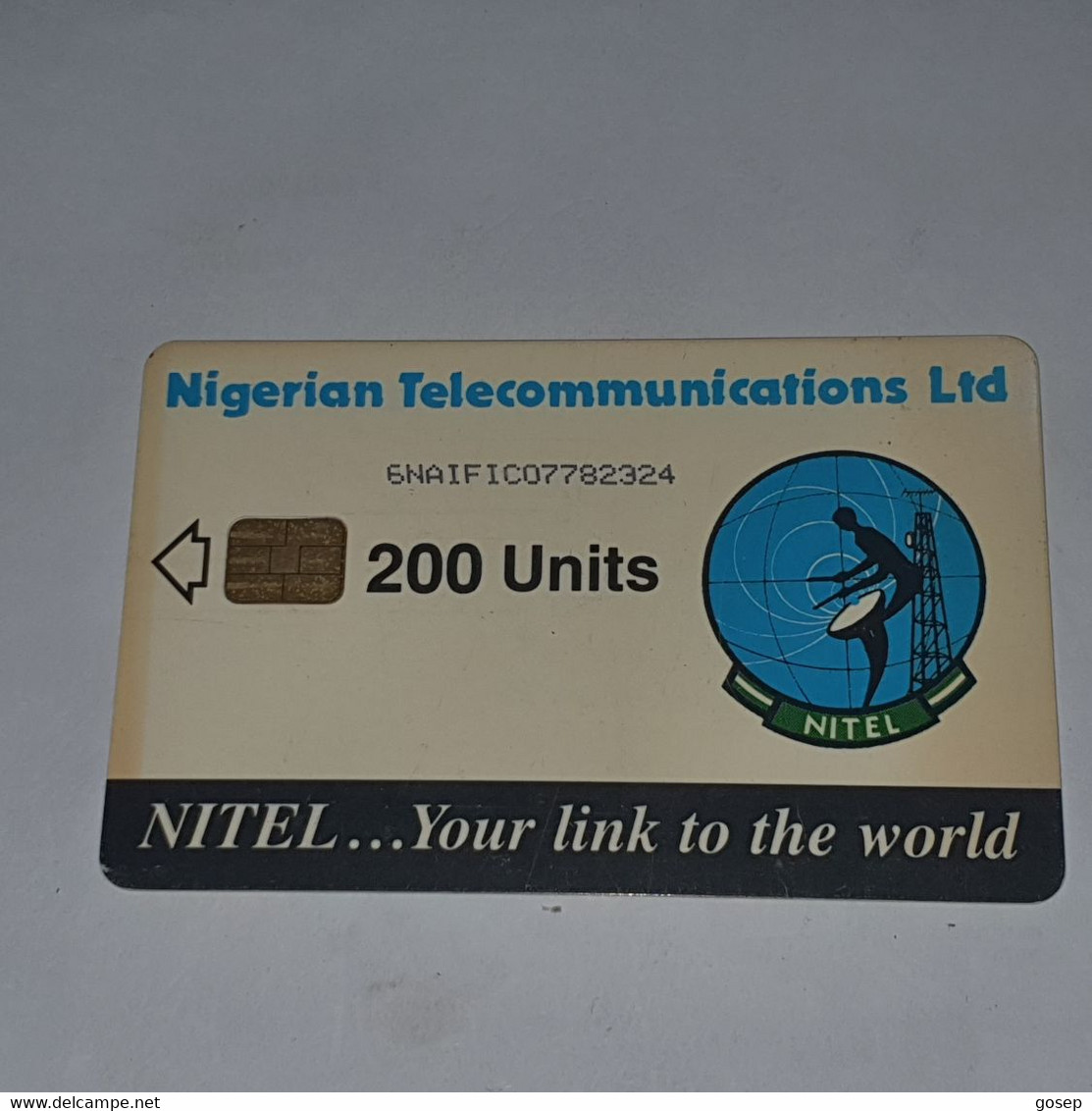 NIGERIA-(NG-NIT-0035A)-earth Station 200-(12)-(200units)-(6NAIFIC07782324)-used Card+1card Prepiad Free - Nigeria