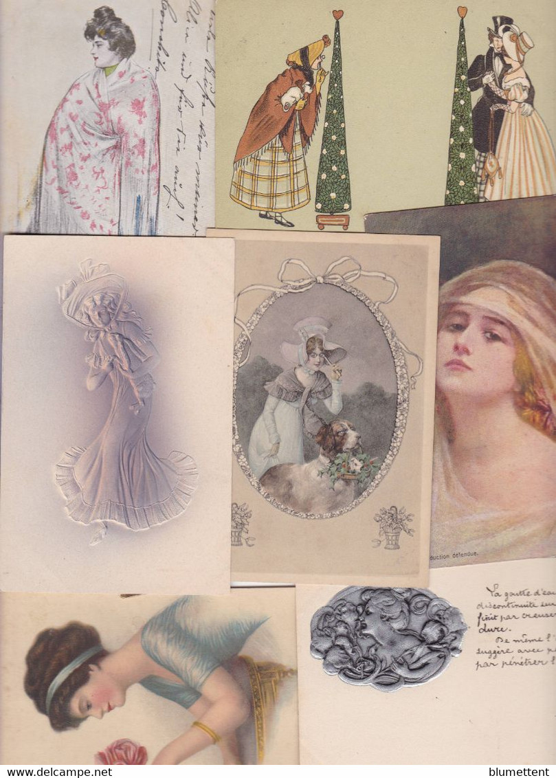 Lot 2882 De 10 CPA Femme Woman Girl Glamour Déstockage Pour Revendeurs Ou Collectionneurs - 5 - 99 Postcards