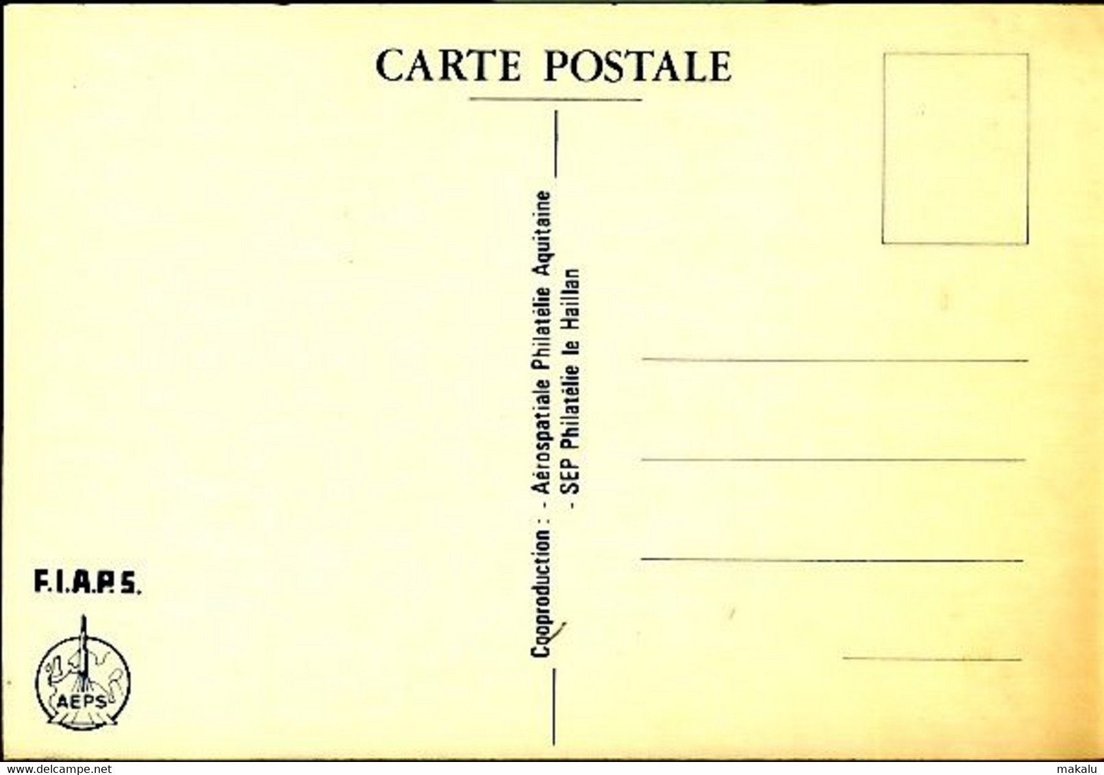 France EMA 1985 Le Haillan SEP 20e Anniversaire Du Lancement De La Fusée Diamant Sur Carte - Autres & Non Classés