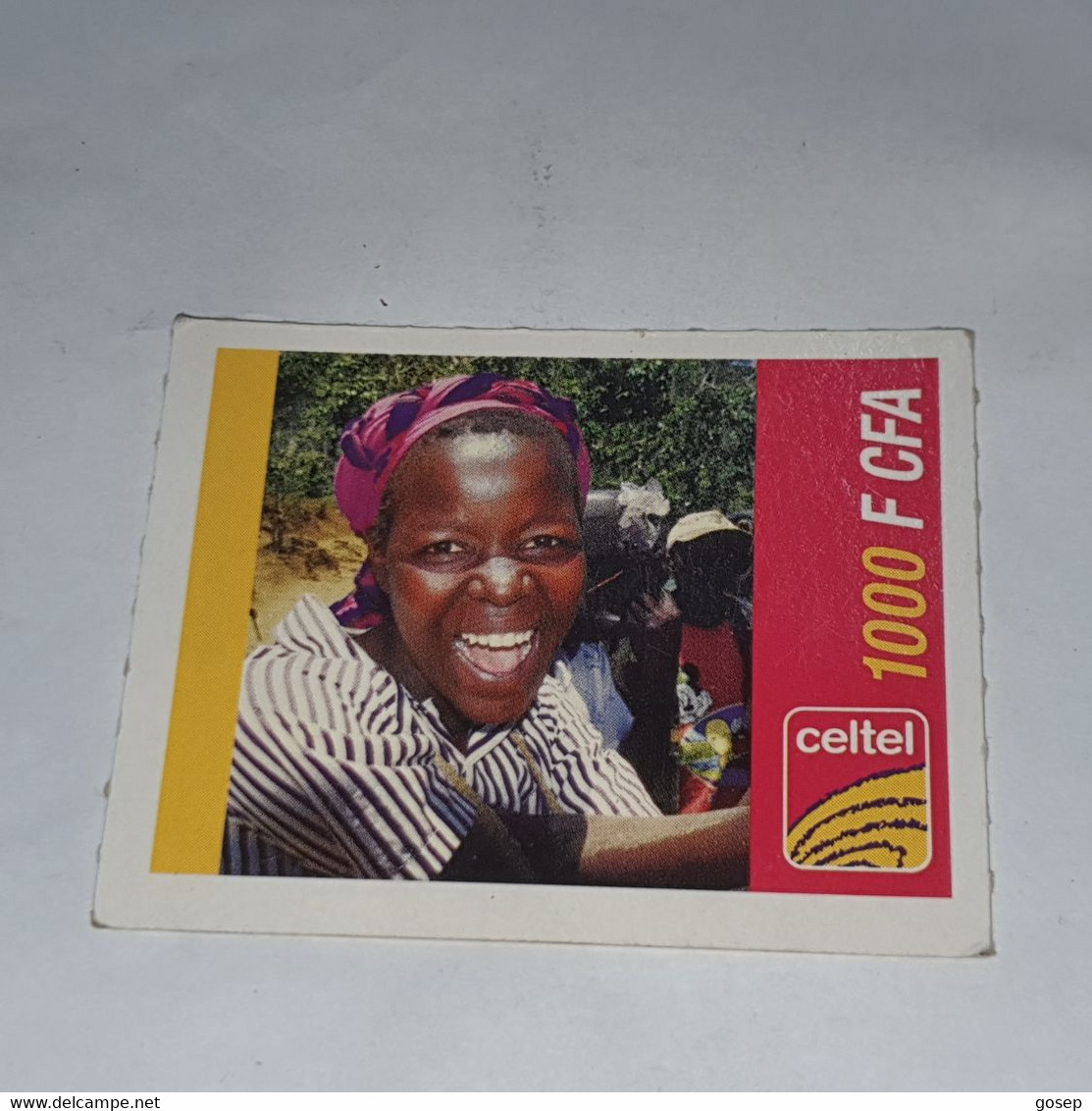 Burkina Faso-(BF-CEL-REF-13/C)-women-(18)-(1000fcfa)-(4467-4746-0416)-used Card - Burkina Faso