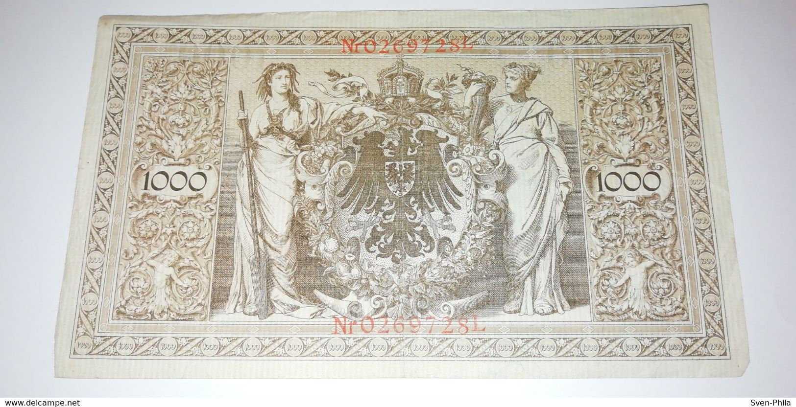 Banknote, Deutschland, Deutsches Reich, Geldschein,Banknote - 1.000 Mark