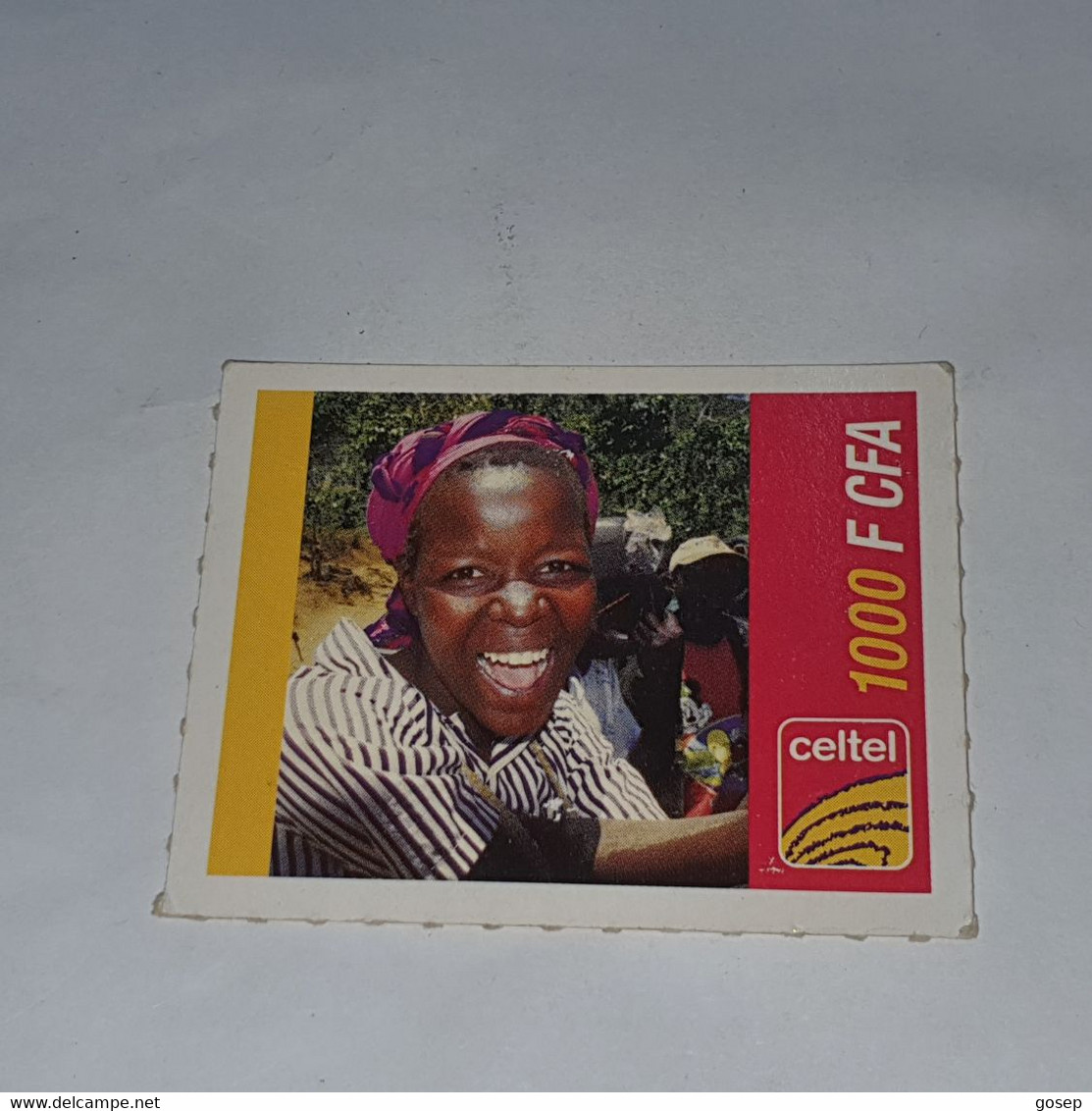 Burkina Faso-(BF-CEL-REF-13/C-6)-women-(24)-(1000fcfa)-(5334-3347-4725)-used Card - Burkina Faso