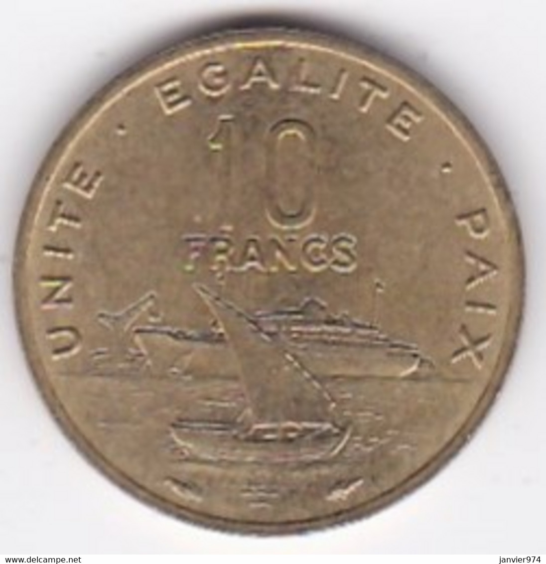 République De Djibouti. 10 Francs 1983 Bronze-aluminium. KM# 23 - Djibouti