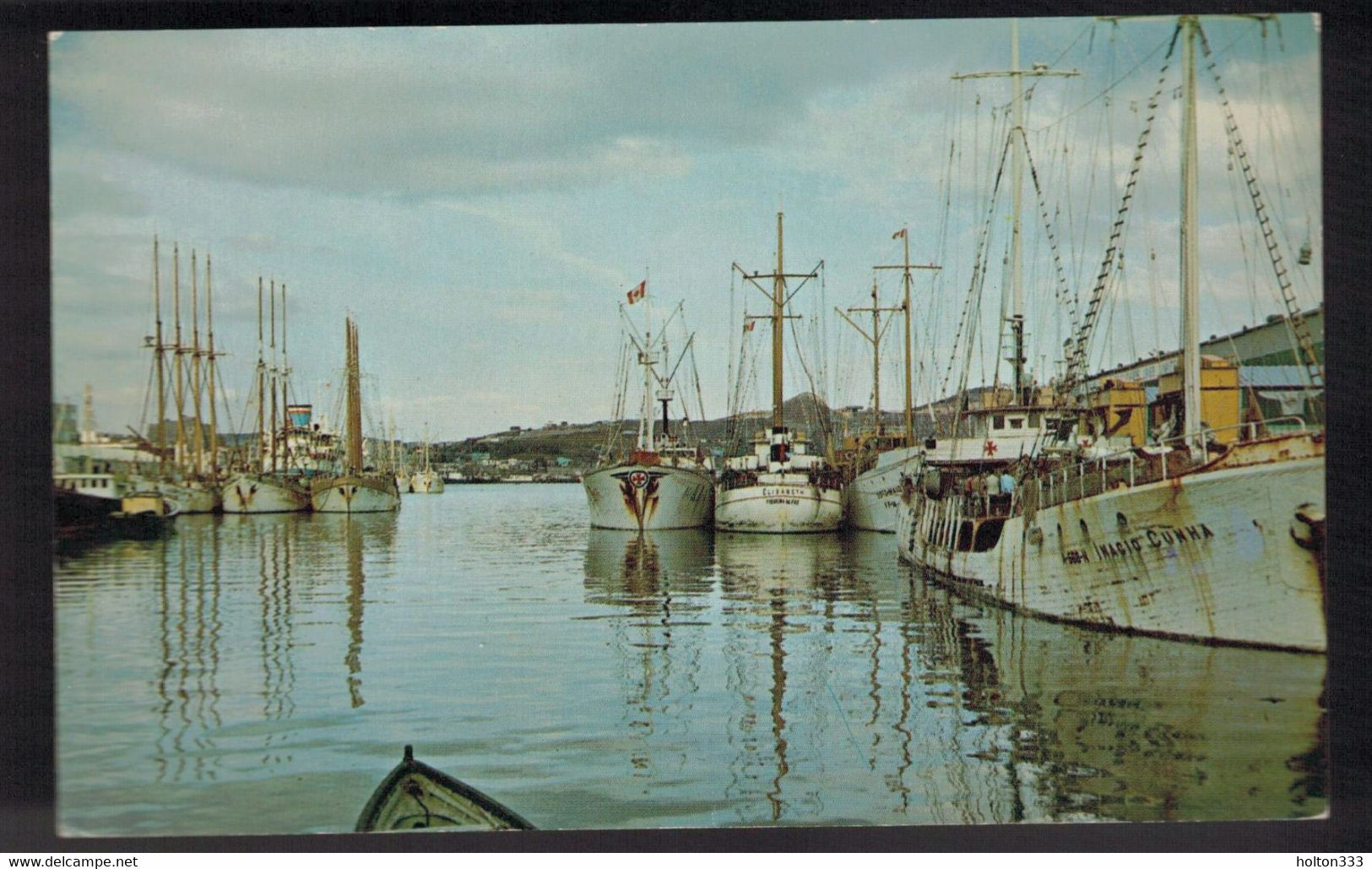 NEWFOUNDLAND - Portuguese White Fleet In St John's Harbour Unused 1960s - St. John's