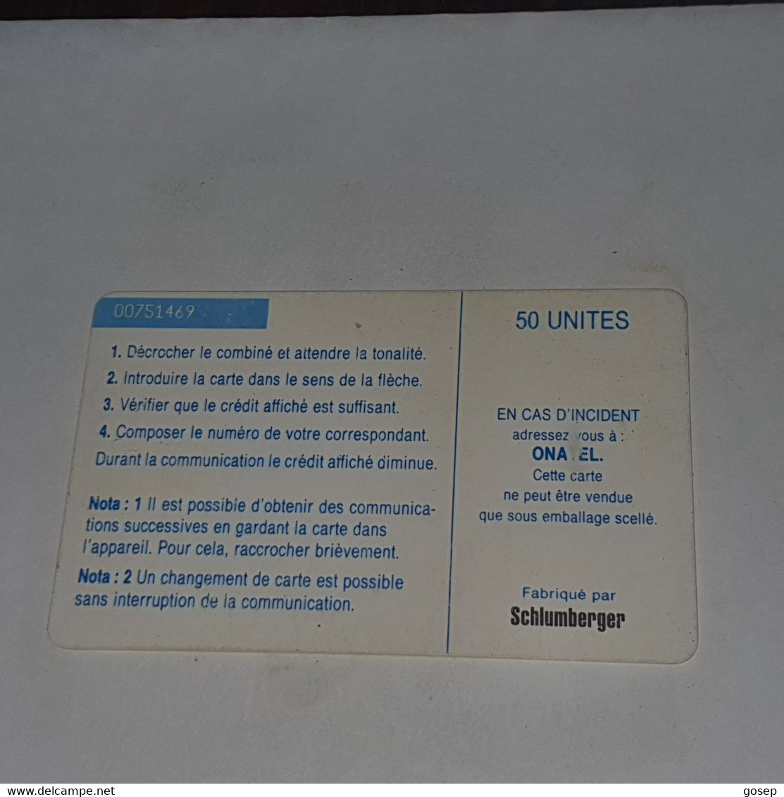Burkina Faso-(BF-ONA-0017B-BKF-17B)-white50-(34)-(50units)-(00751469)-used Card+1card Prepiad Free - Burkina Faso