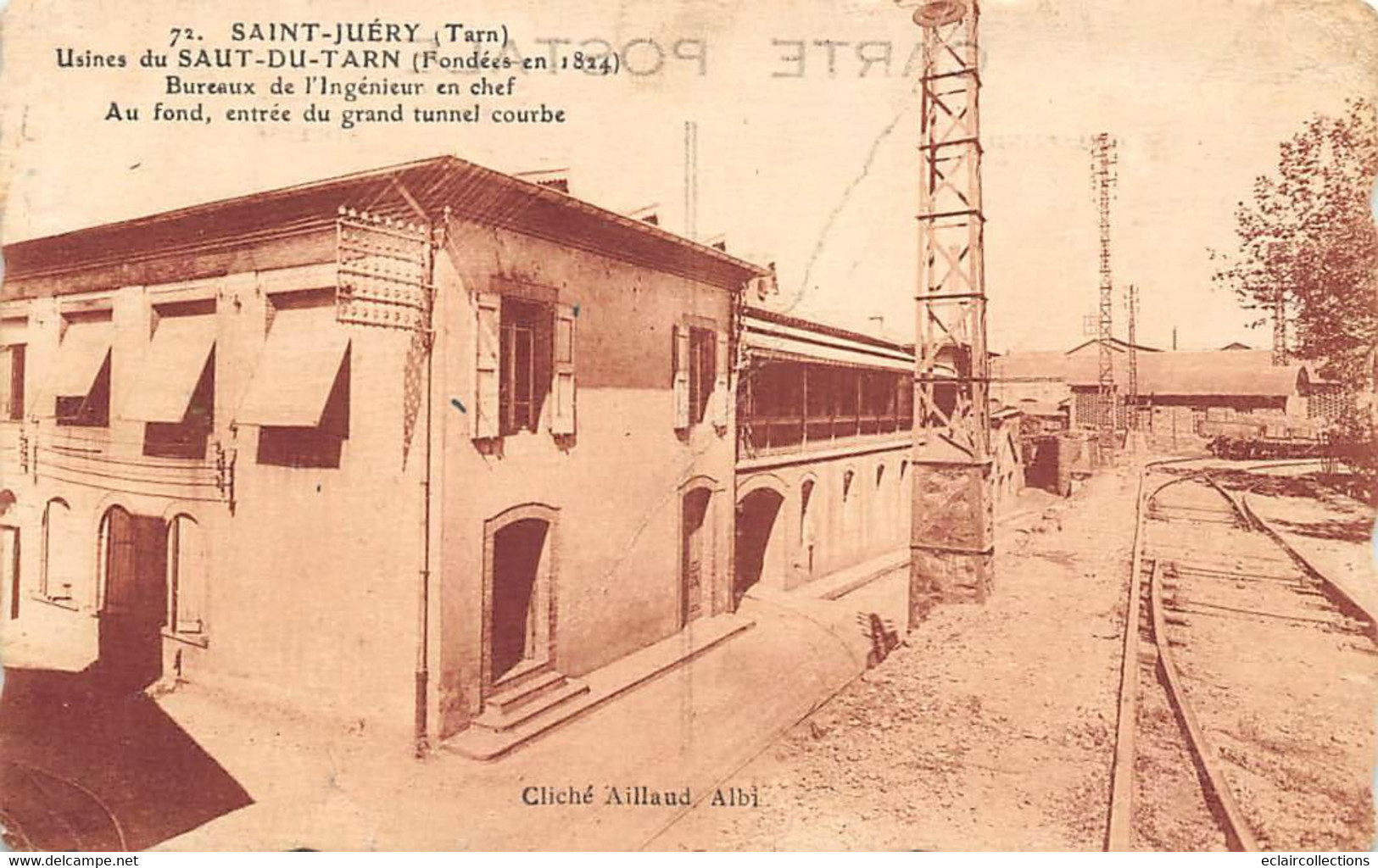 Saint-Juéry           81      Usine Du Saut Du Tarn. Bureau De L'ingénieur En Chef    -  Pli  -       (voir Scan) - Other & Unclassified