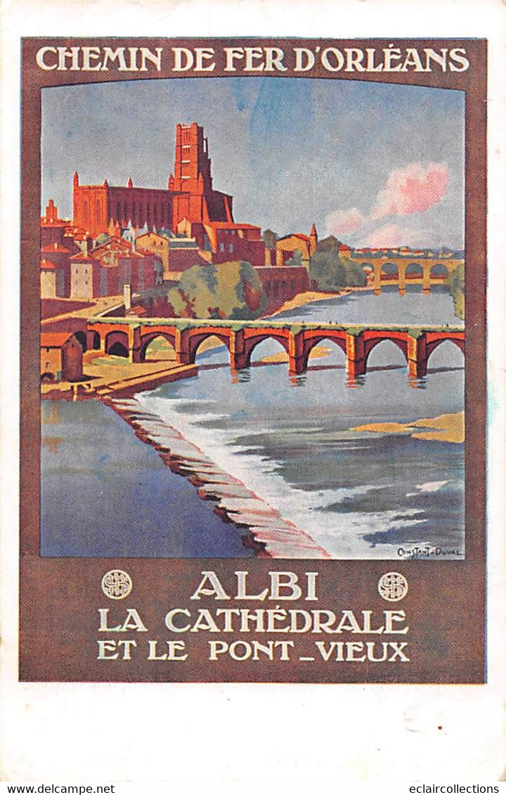 Albi          81        Chemin De Fer D'Orléans  Illustrateur Constant Duval         (voir Scan) - Albi