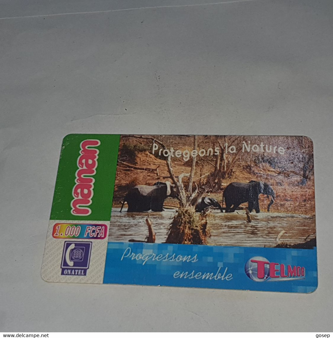 Burkina Faso-(BF-TLM-REF-0001B/1)-protegeons-(36)-(1.000fcfa)-(256654544733)-used Card+1card Prepiad Free - Burkina Faso