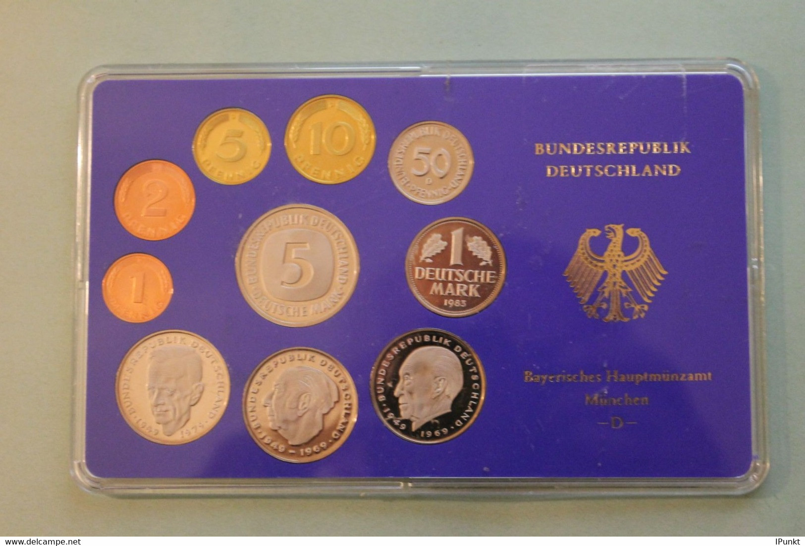 Deutschland, Kursmünzensatz Spiegelglanz (PP), 1983, D - Sets De Acuñados &  Sets De Pruebas