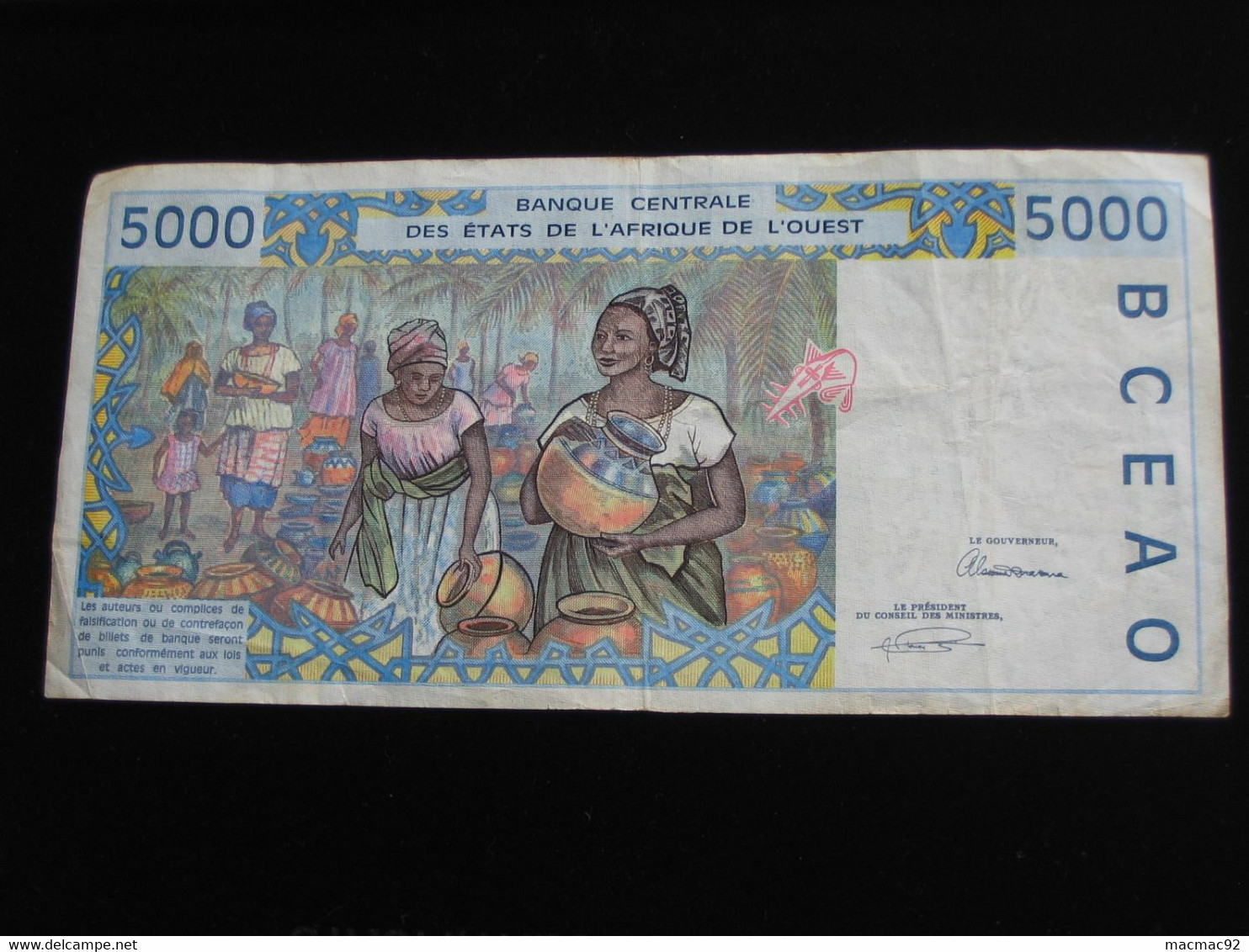 SENEGAL - 5000 Francs 1993 - Banque Centrale Des états De L'Afrique De L'ouest  **** EN  ACHAT IMMEDIAT  **** - Senegal