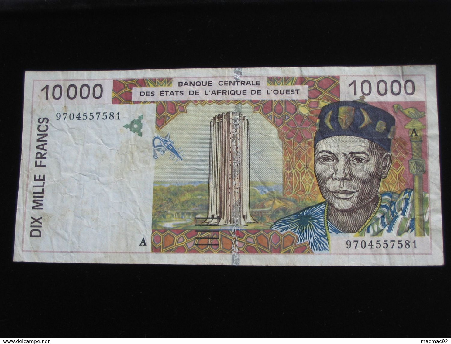 COTE D'IVOIRE 10 000 Francs 1996 - Banque Centrale Des états De L'Afrique De L'ouest  **** EN  ACHAT IMMEDIAT  **** - Côte D'Ivoire