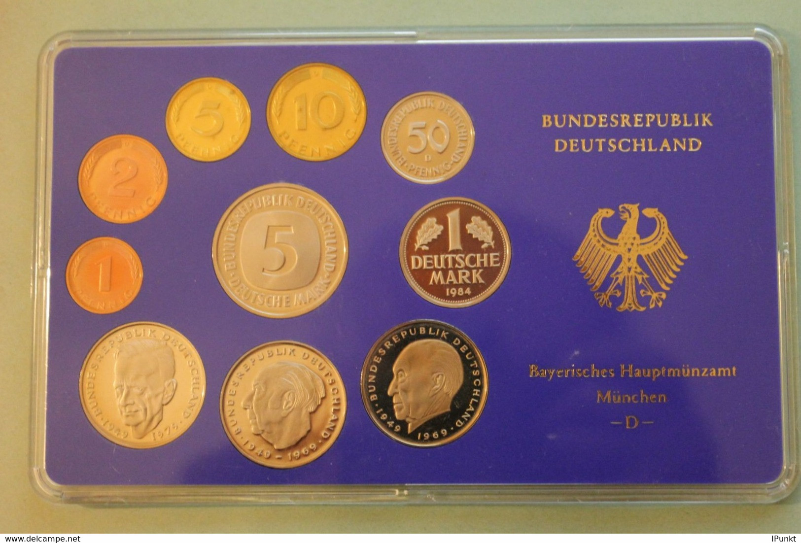 Deutschland, Kursmünzensatz Spiegelglanz (PP), 1984, D - Sets De Acuñados &  Sets De Pruebas