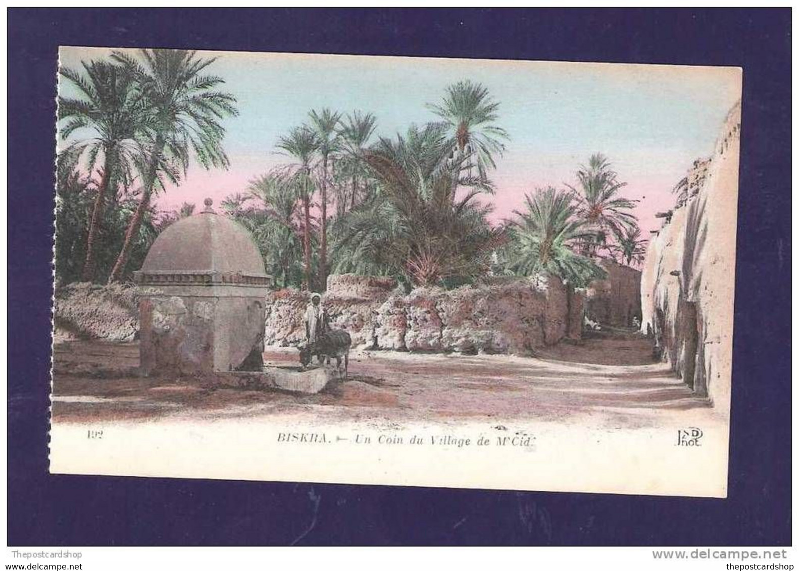 CPA ALGERIE ALGERIA No192 BISKRA UN COIN DEU VILLAGE DE M CID CHEAP ALGERIA LISTED - Biskra