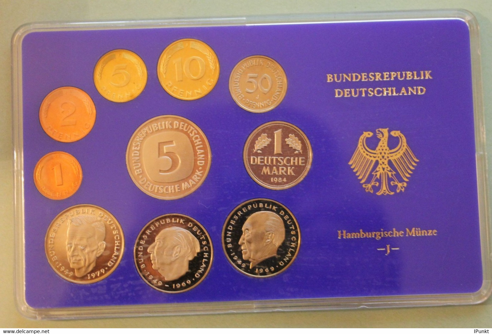 Deutschland, Kursmünzensatz Spiegelglanz (PP), 1984, J - Sets De Acuñados &  Sets De Pruebas