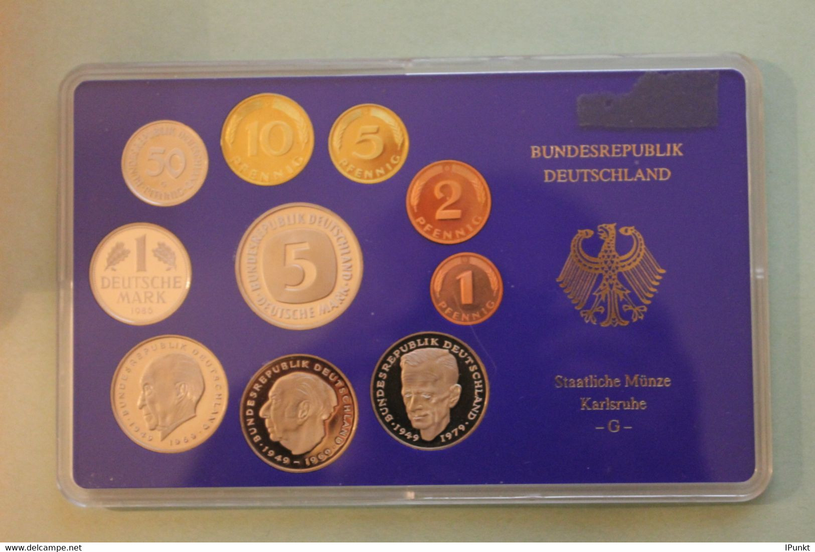 Deutschland, Kursmünzensatz Spiegelglanz (PP), 1986, G - Mint Sets & Proof Sets