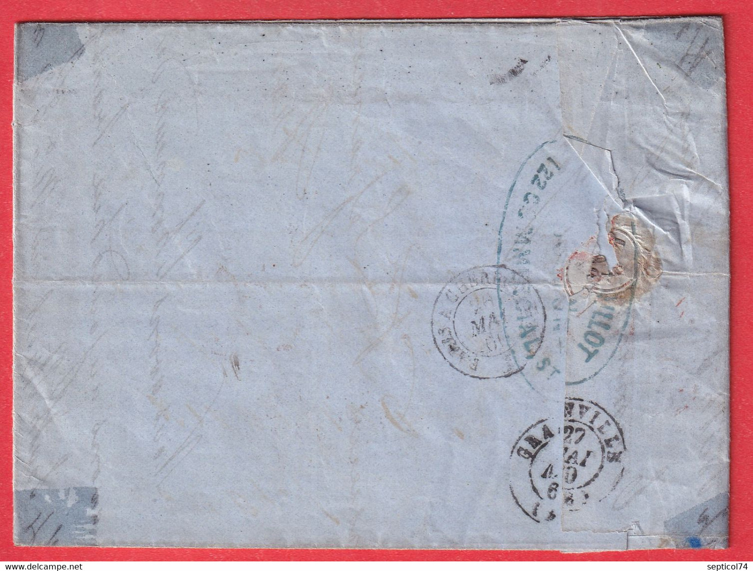 ETATS UNIS AMERIQUE USA BOSTON 1860 GRANVILLE MANCHE - …-1845 Prephilately