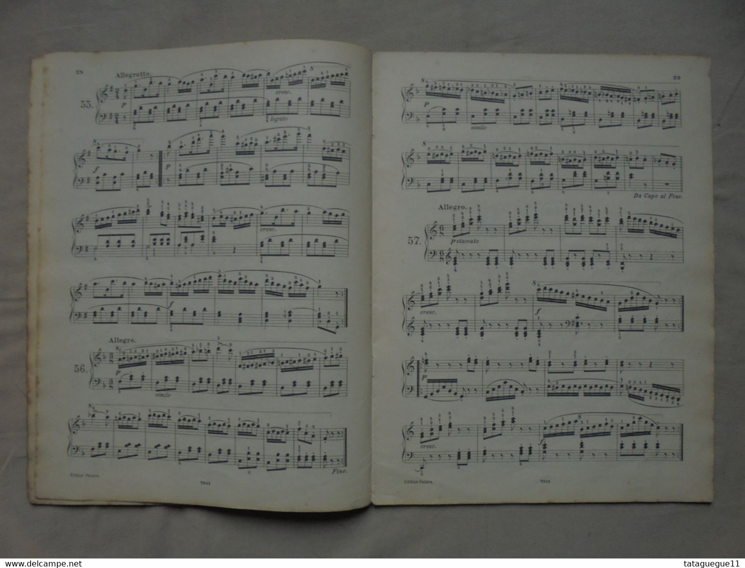 Ancien - CZERNY Erster Lehrmeister Op. 599 pour Piano Ed. Peters N° 2402