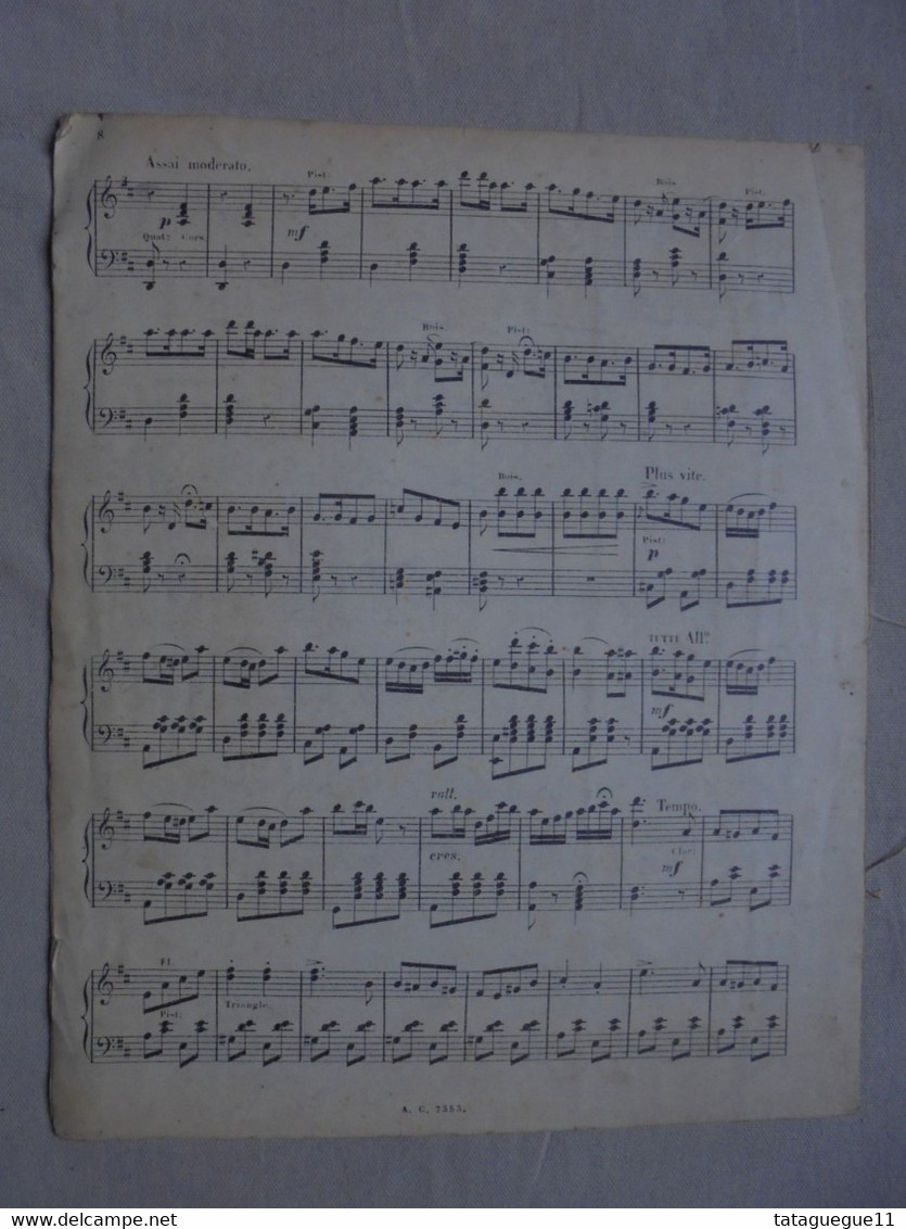 Ancien - Partition Les Mousquetaires Au Couvent Piano Editions Choudens - Tasteninstrumente