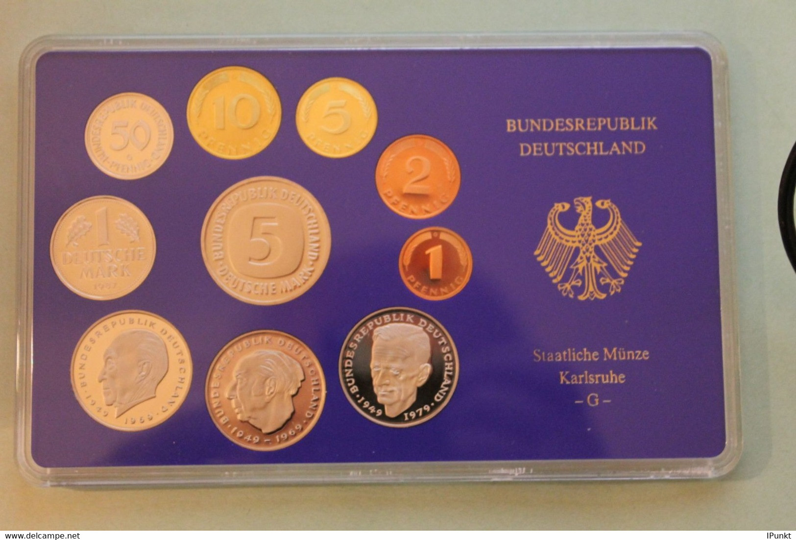 Deutschland, Kursmünzensatz Spiegelglanz (PP), 1987, G - Mint Sets & Proof Sets