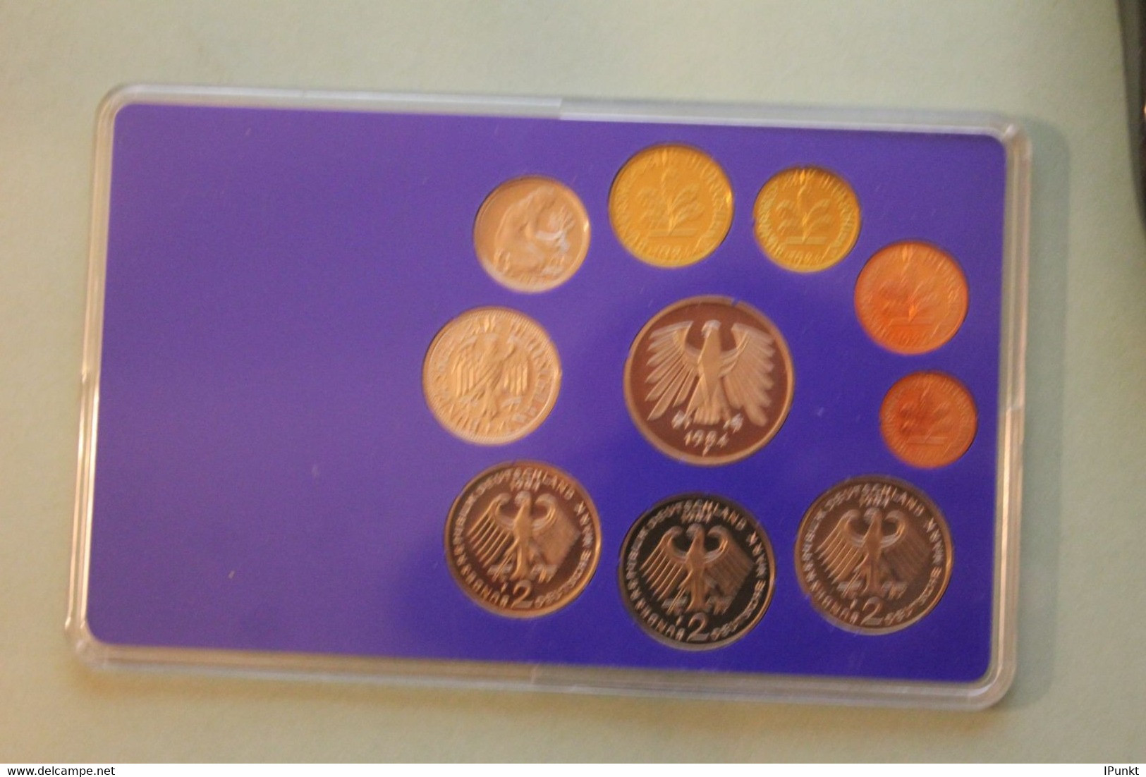 Deutschland, Kursmünzensatz Spiegelglanz (PP), 1984, F - Mint Sets & Proof Sets