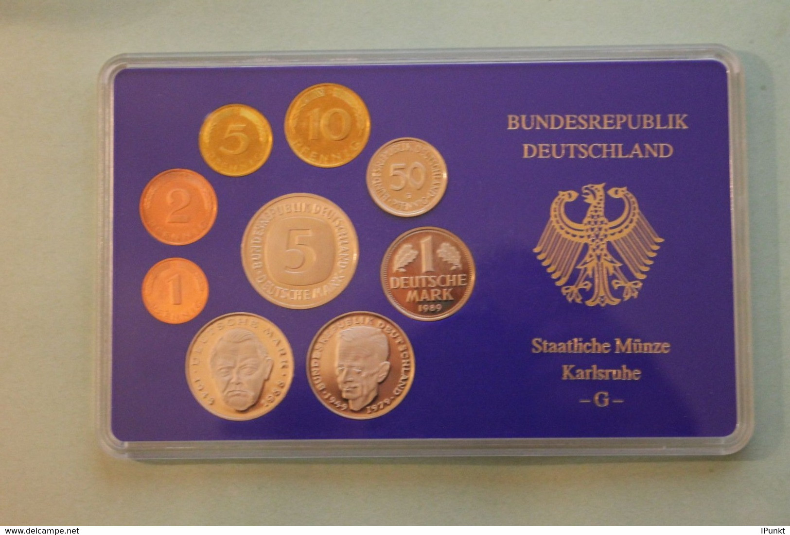 Deutschland, Kursmünzensatz Spiegelglanz (PP), 1989, G - Sets De Acuñados &  Sets De Pruebas