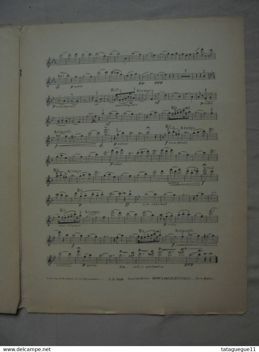 Ancien - Partition Quand l'amour meurt Valse Boston O.Crémieux/G.Millandy 1904