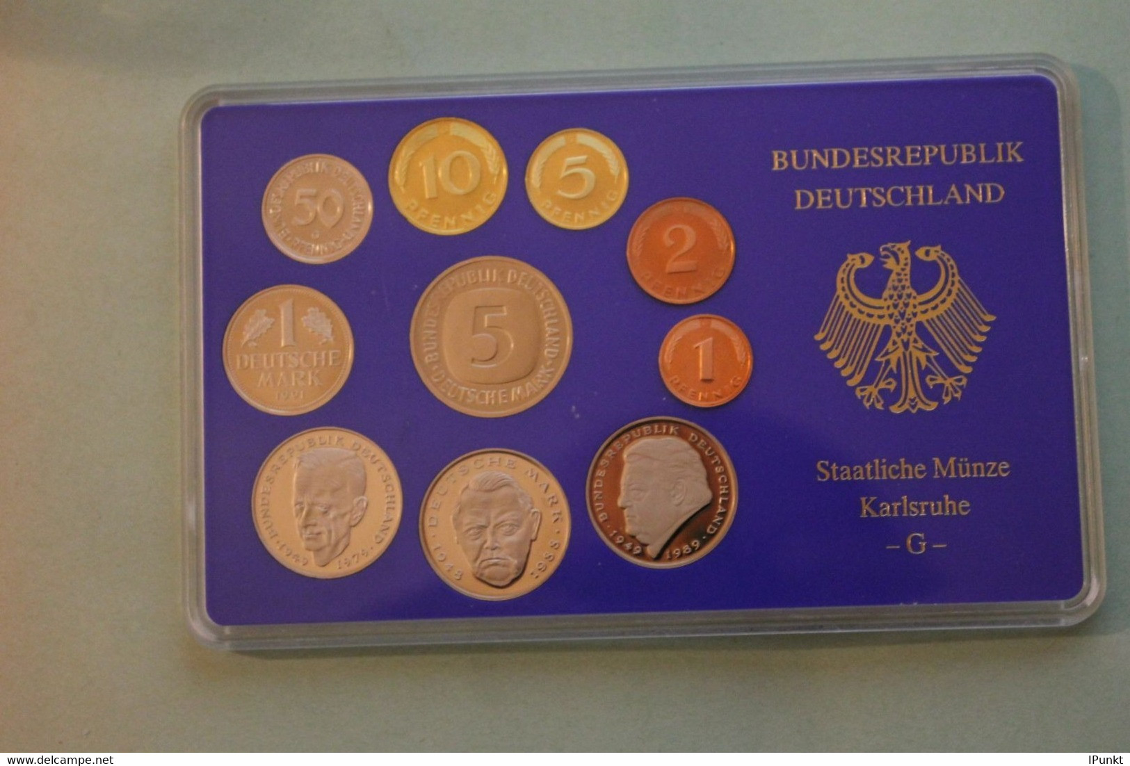 Deutschland, Kursmünzensatz Spiegelglanz (PP), 1991, G - Mint Sets & Proof Sets