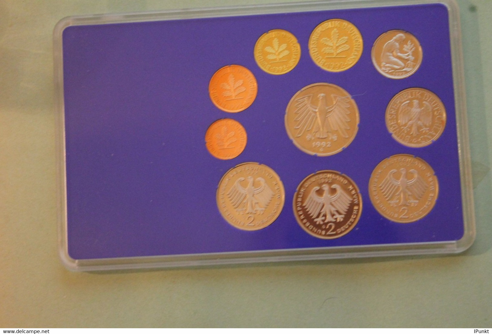 Deutschland, Kursmünzensatz Spiegelglanz (PP), 1992, G - Mint Sets & Proof Sets