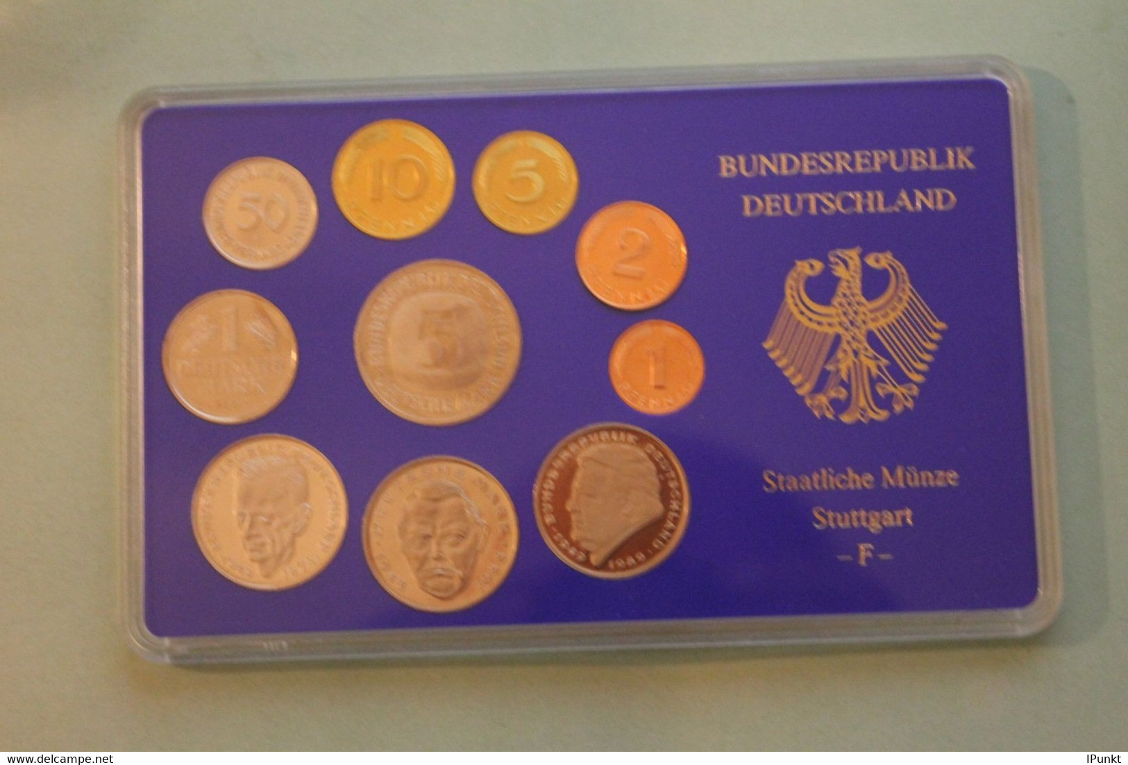 Deutschland, Kursmünzensatz Spiegelglanz (PP), 1992, F - Münz- Und Jahressets