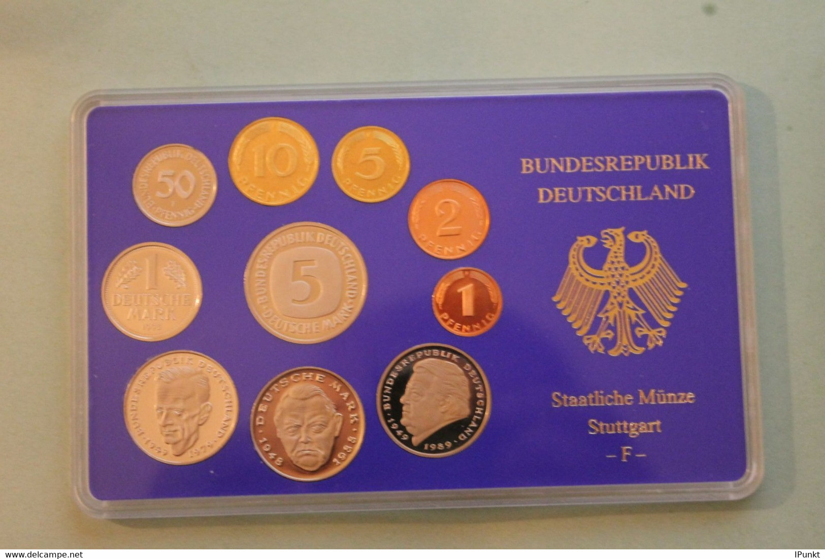 Deutschland, Kursmünzensatz Spiegelglanz (PP), 1993,F - Mint Sets & Proof Sets