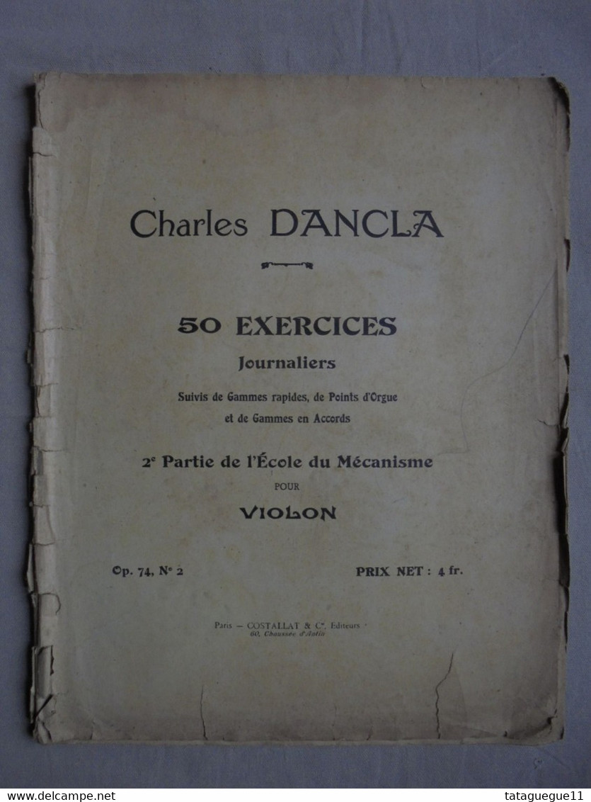 Ancien - 50 Exercices Journaliers Pour Violon Charles Dancla OP. 74 N° 2 - Insegnamento