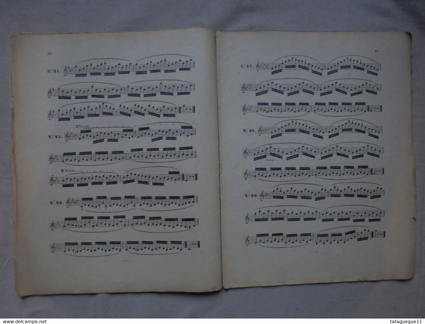 Ancien - 50 Exercices journaliers pour violon Charles Dancla OP. 74 N° 2