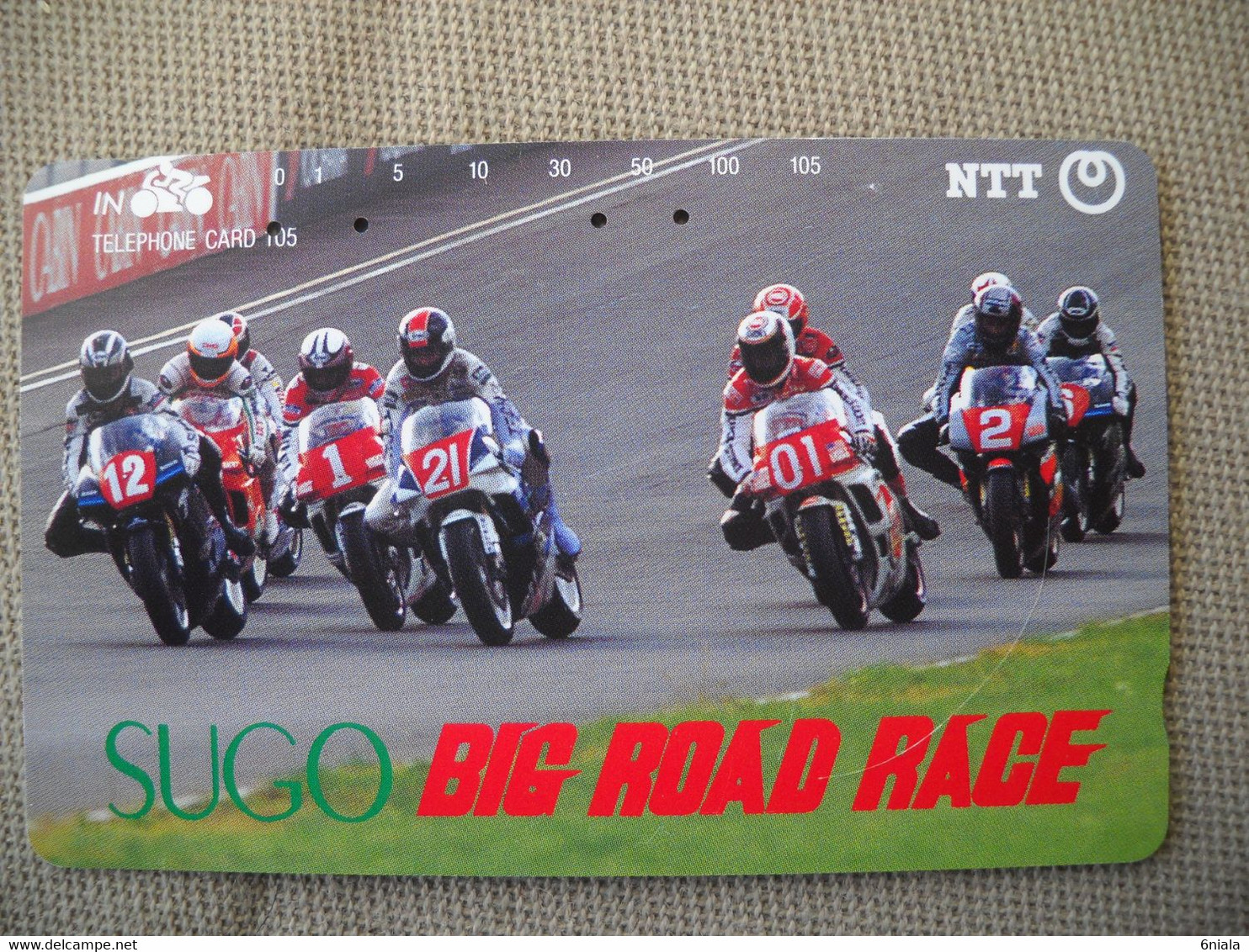 6907 Télécarte Collection  MOTO SUGO BIG ROAD RACE  (scans Recto Verso)  Carte Téléphonique Course Circuit - Motorräder