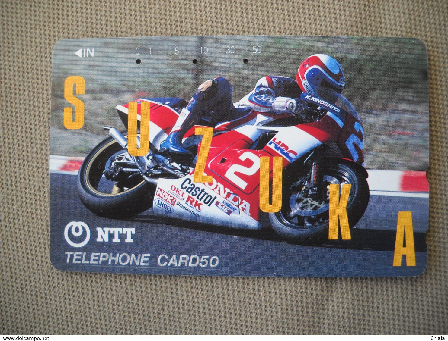 6909 Télécarte Collection  MOTO HONDA SUZUKA   (scans Recto Verso)  Carte Téléphonique - Motorbikes