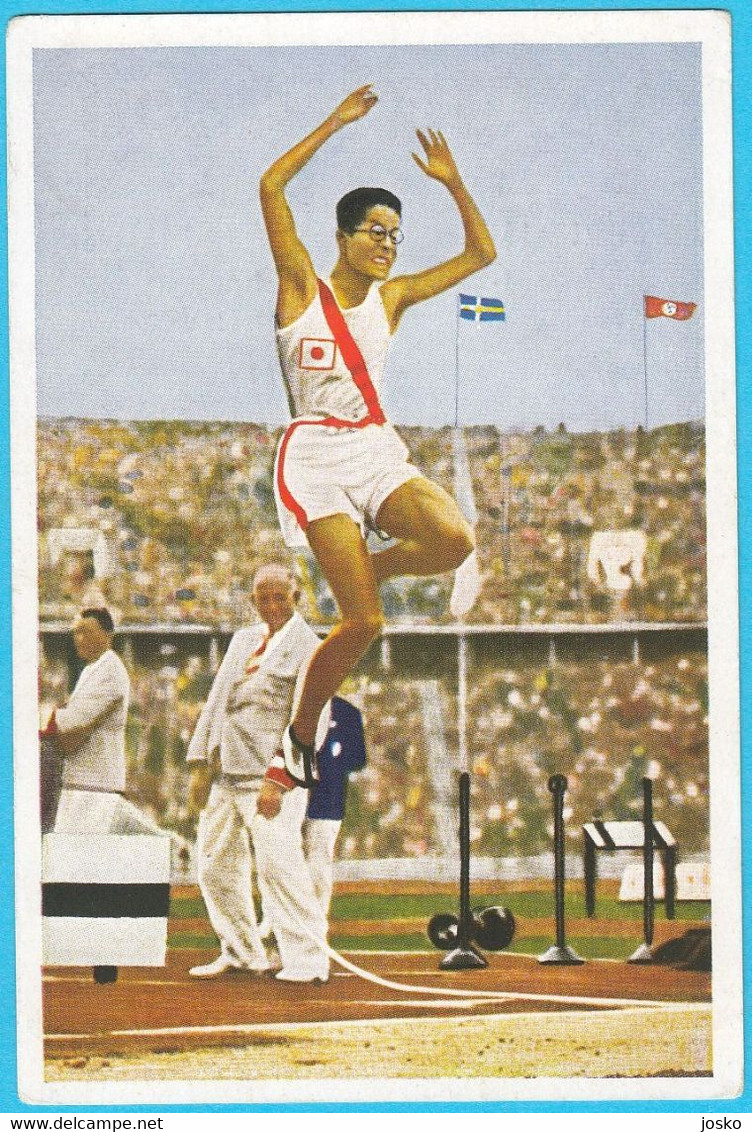 MASAO HARADA (Japan) - Olympic Games 1936 Berlin SILVER - MEN's TRIPLE JUMP - Original Old Card * Athletics Athletisme - Tarjetas