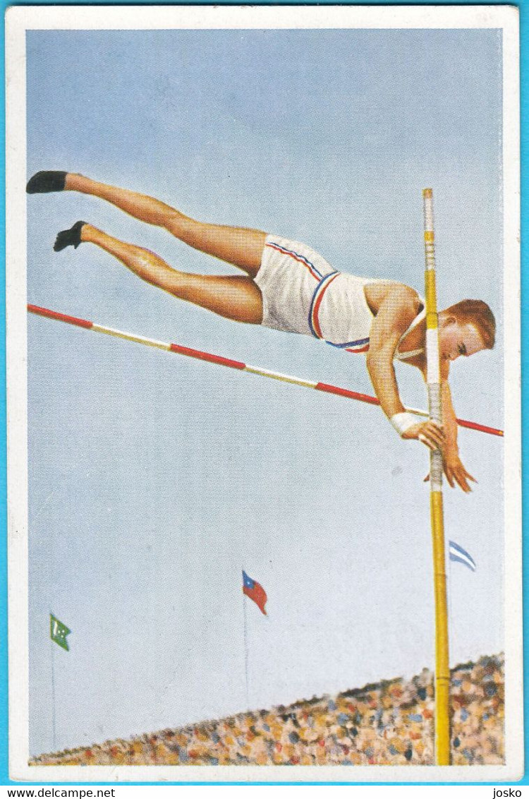 EARLE MEADOWS (USA) - Olympic Games 1936 Berlin * GOLD - POLE JUMPING * Original Old Card * Athletics Athletisme - Trading Cards