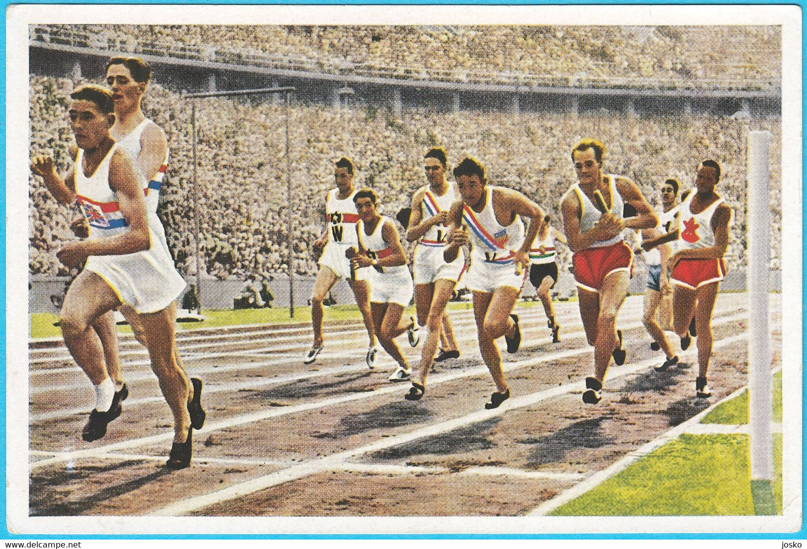 ATHLETICS - 4x100 METERS RELAY - Olympic Games 1936 Berlin * Original Old German Card * Athletics Athletisme Atletica - Tarjetas