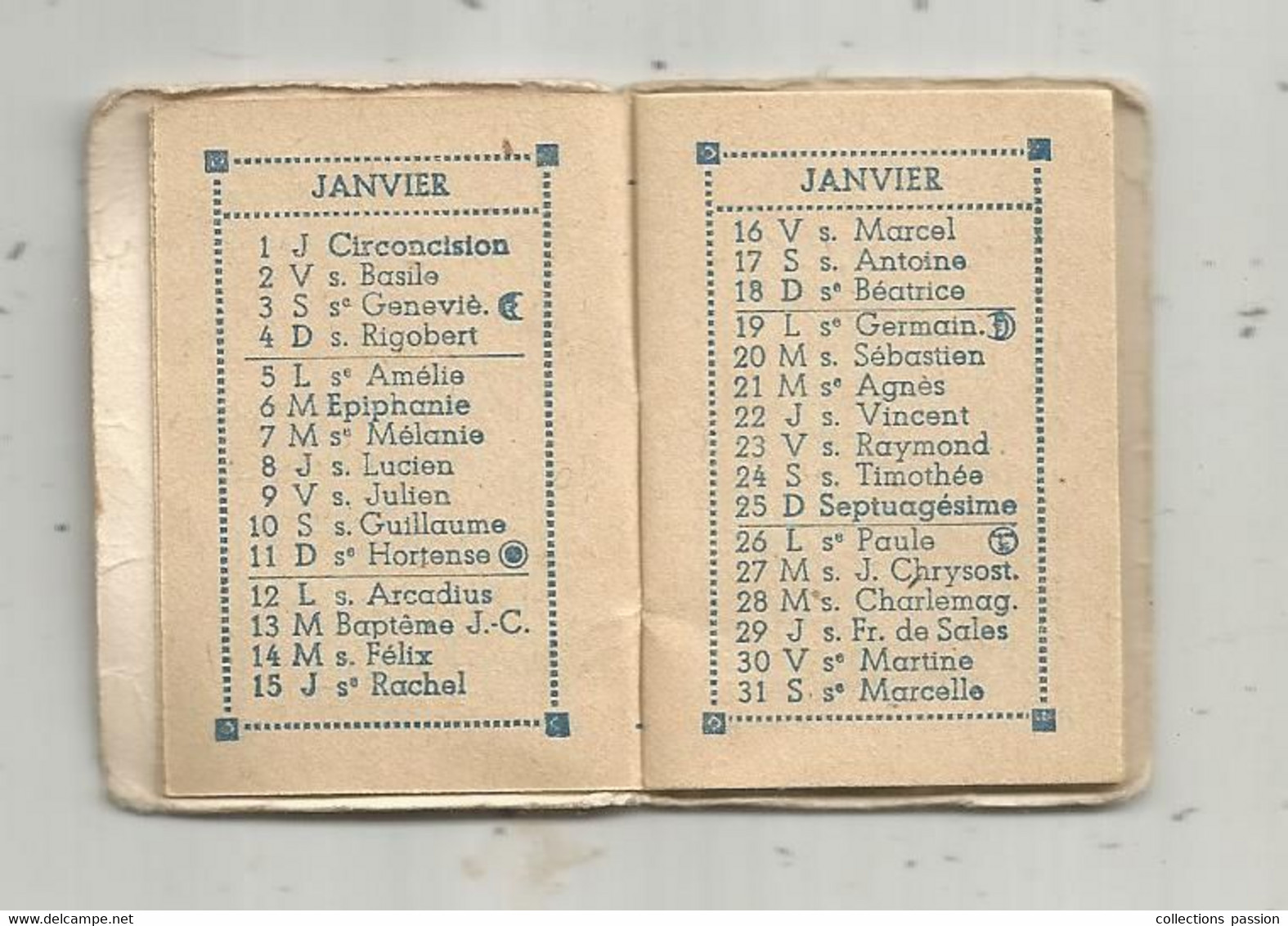 JC , Calendrier , Petit Almanach Pour 1948 , Paradis Des Parfums , S. Courault , Paris 9 E , 24 Pages , 55 X 40 Mm - Petit Format : 1941-60