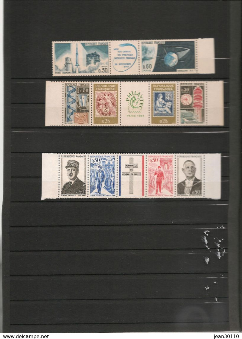 FRANCE 1964/71 TRIPTYQUE N° Y/T : 1417A- 1465A- 1698A-** - Unused Stamps