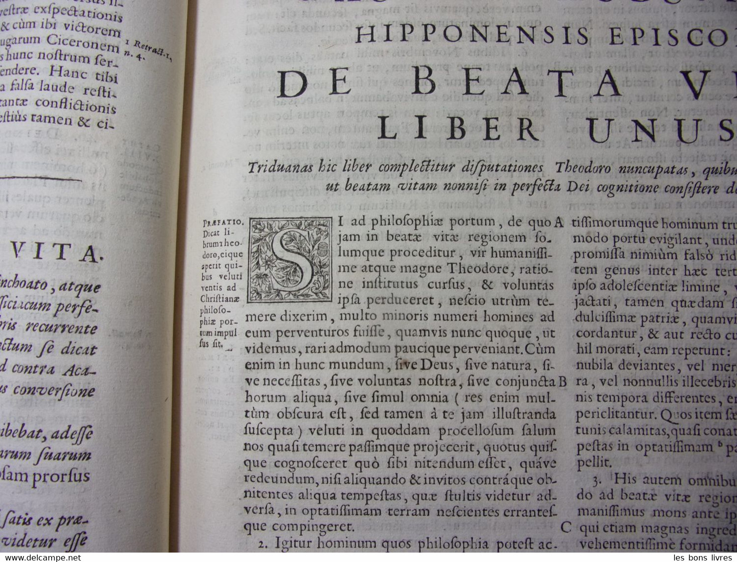 1689. Vol in folio. Santi Aurelii Augustini. Hipponensis episcopi Opérum.