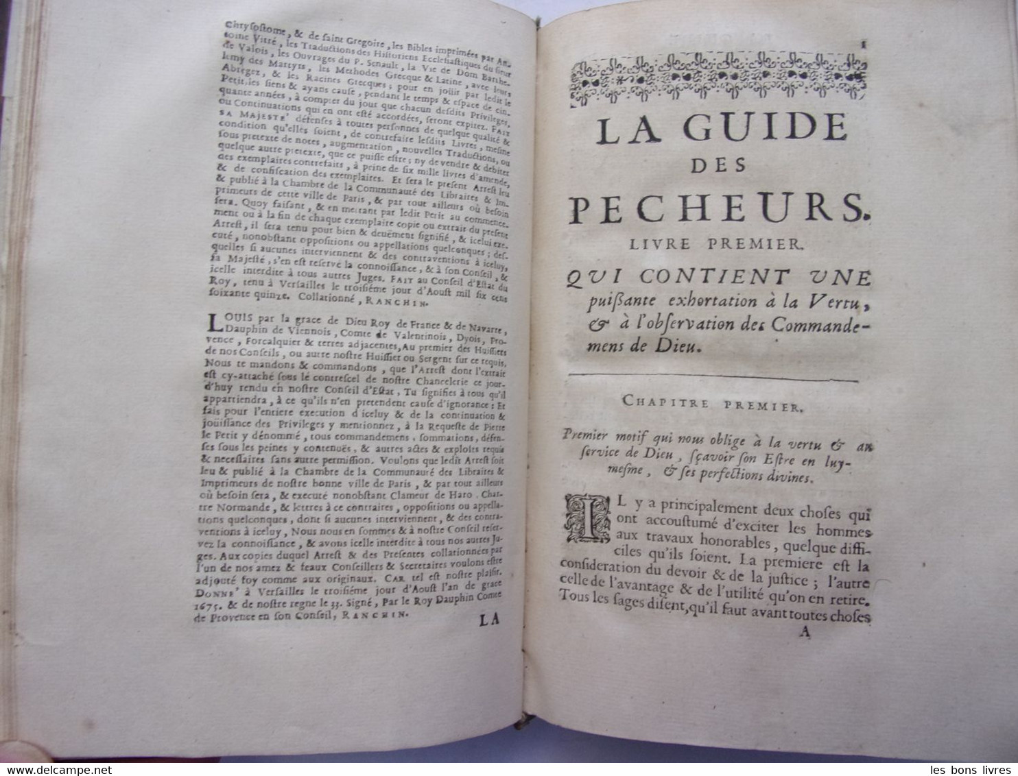 1692. Mysticisme. Louis De Grenade. La Guide Des Pécheurs, Composée En Espagnol - Before 18th Century