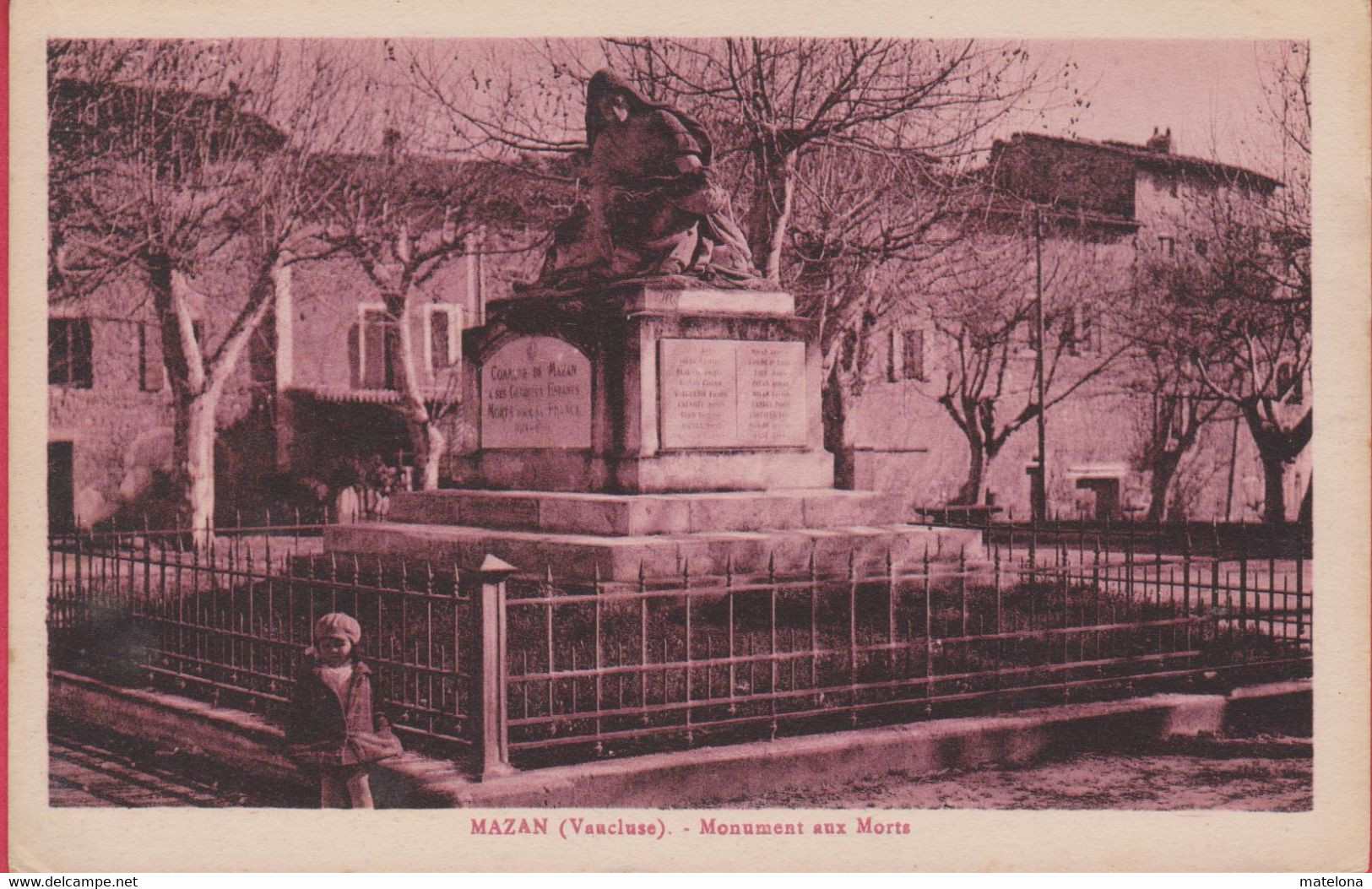 VAUCLUSE MAZAN MONUMENT AUX MORTS - Mazan