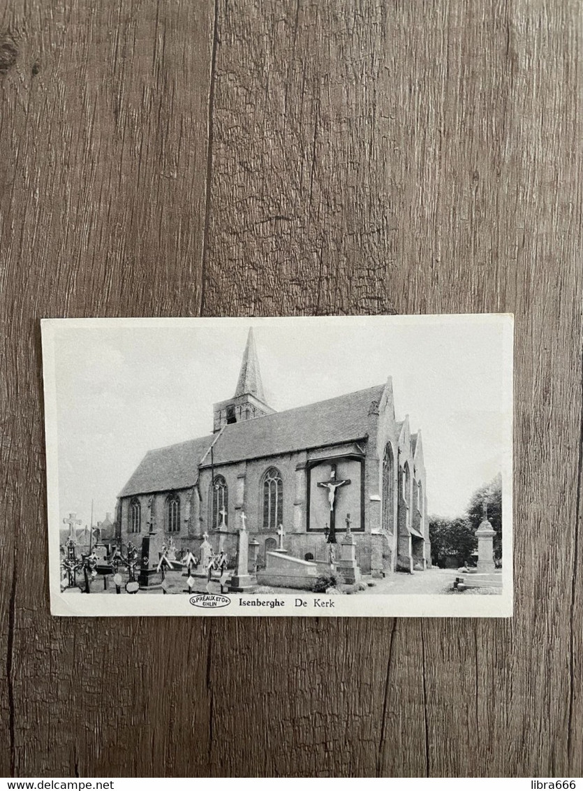 Isenberghe - De Kerk / O. Préaux Et Cie. GHLIN / Edit. C. Vannoorenberghe-Booghs - Alveringem