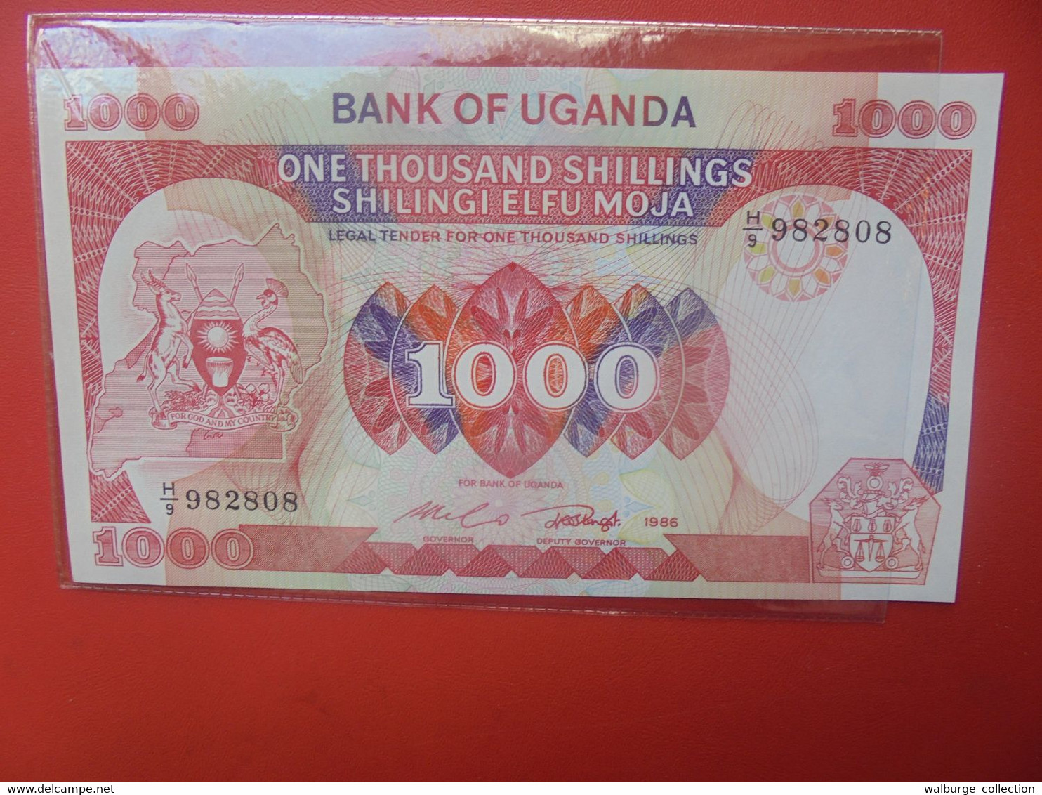 OUGANDA 1000 SHILLINGS 1986 Peu Circuler BELLE QUALITE (B.22) - Uganda