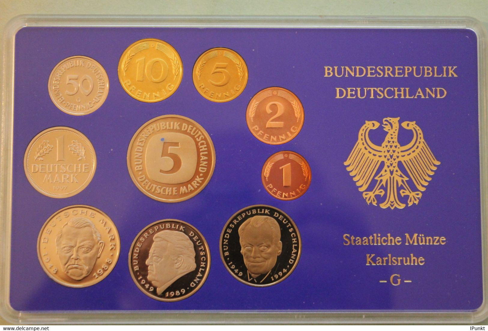 Deutschland, Kursmünzensatz Spiegelglanz (PP), 1997, G - Mint Sets & Proof Sets