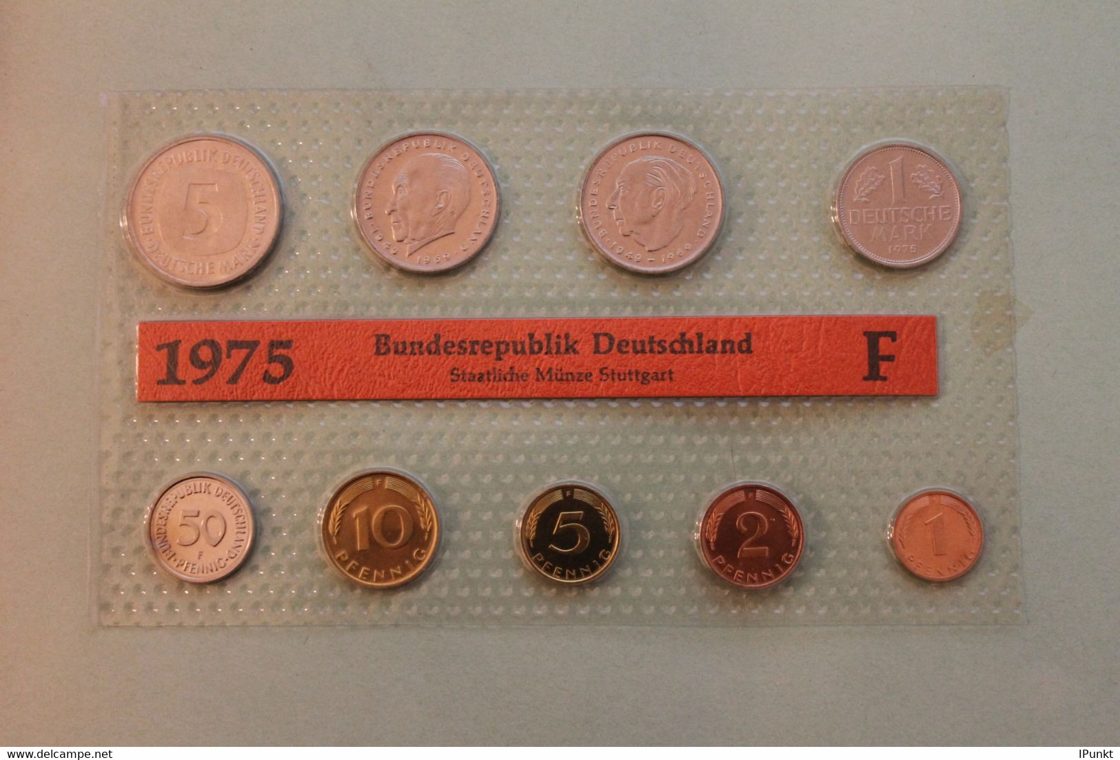 Deutschland, Kursmünzensatz Stempelglanz (stg), 1975 F - Mint Sets & Proof Sets